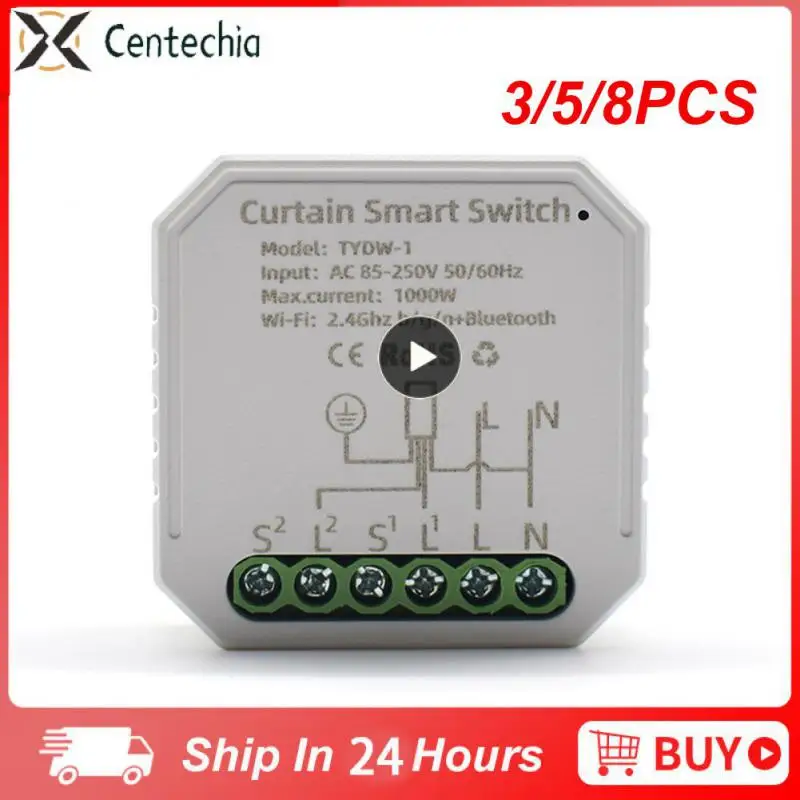 

3/5/8PCS Mini Blind Switch Timer For Roller Shutter Electric Motor App Remote Control Smart Life App Via