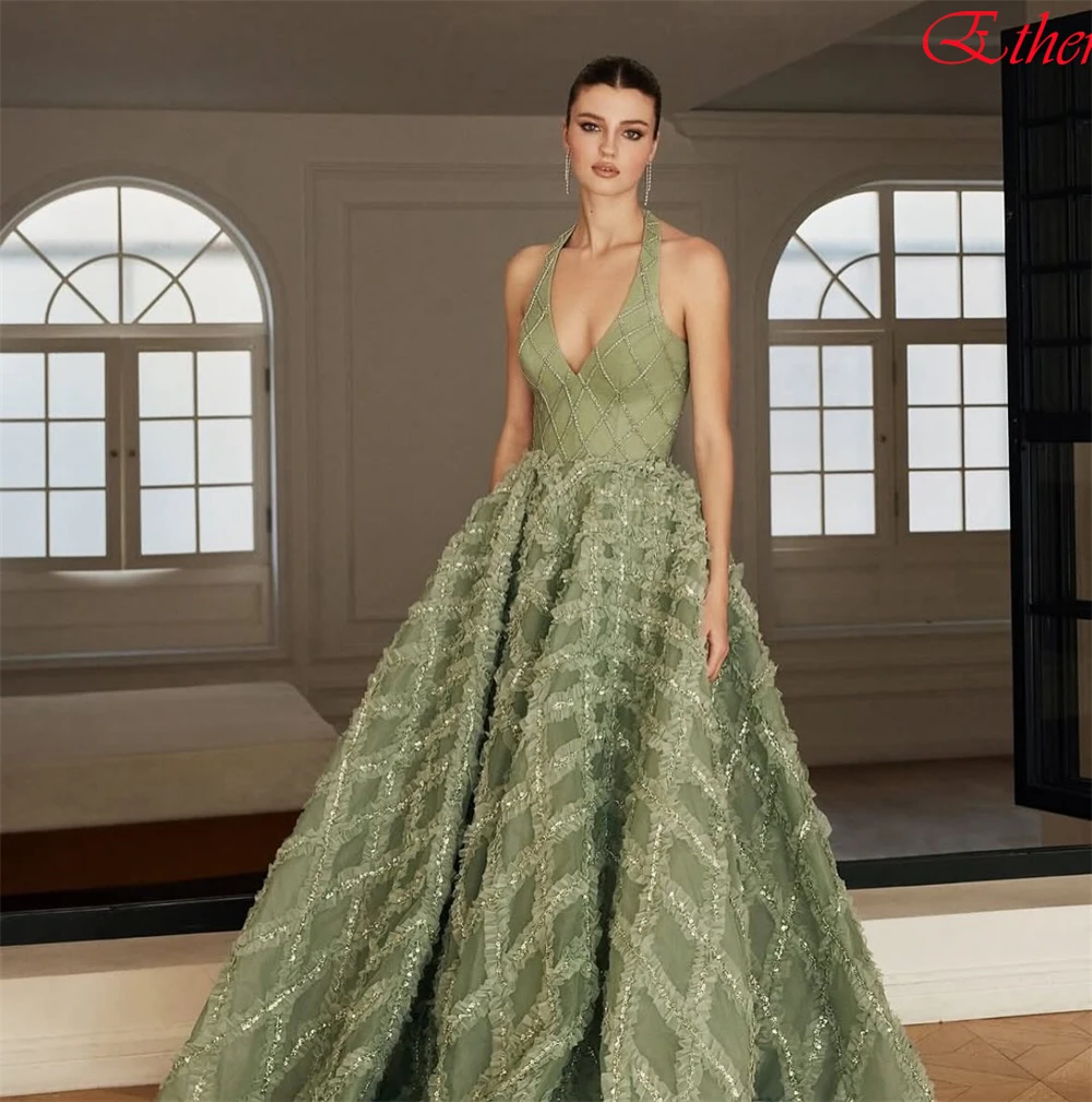 Фото Изысканное вечернее платье без рукавов по индивидуальному заказу, высококачественное трикотажное платье для выпускного вечера, темпераментное свадебное платье с кристаллами №4