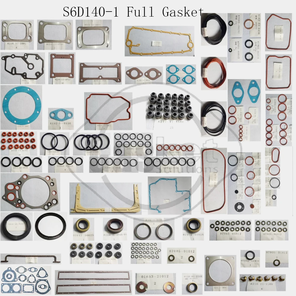 Для дизельного двигателя вилочного погрузчика Komatsu 6D140-3 S6D140-5 6D155 S6D155 полный