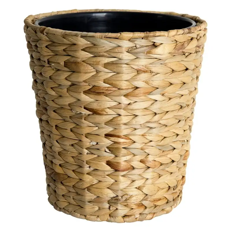 

Home & Gardens Water Hyacinth 1.8 Gallon Wastebasket with Removable Liner, Natural