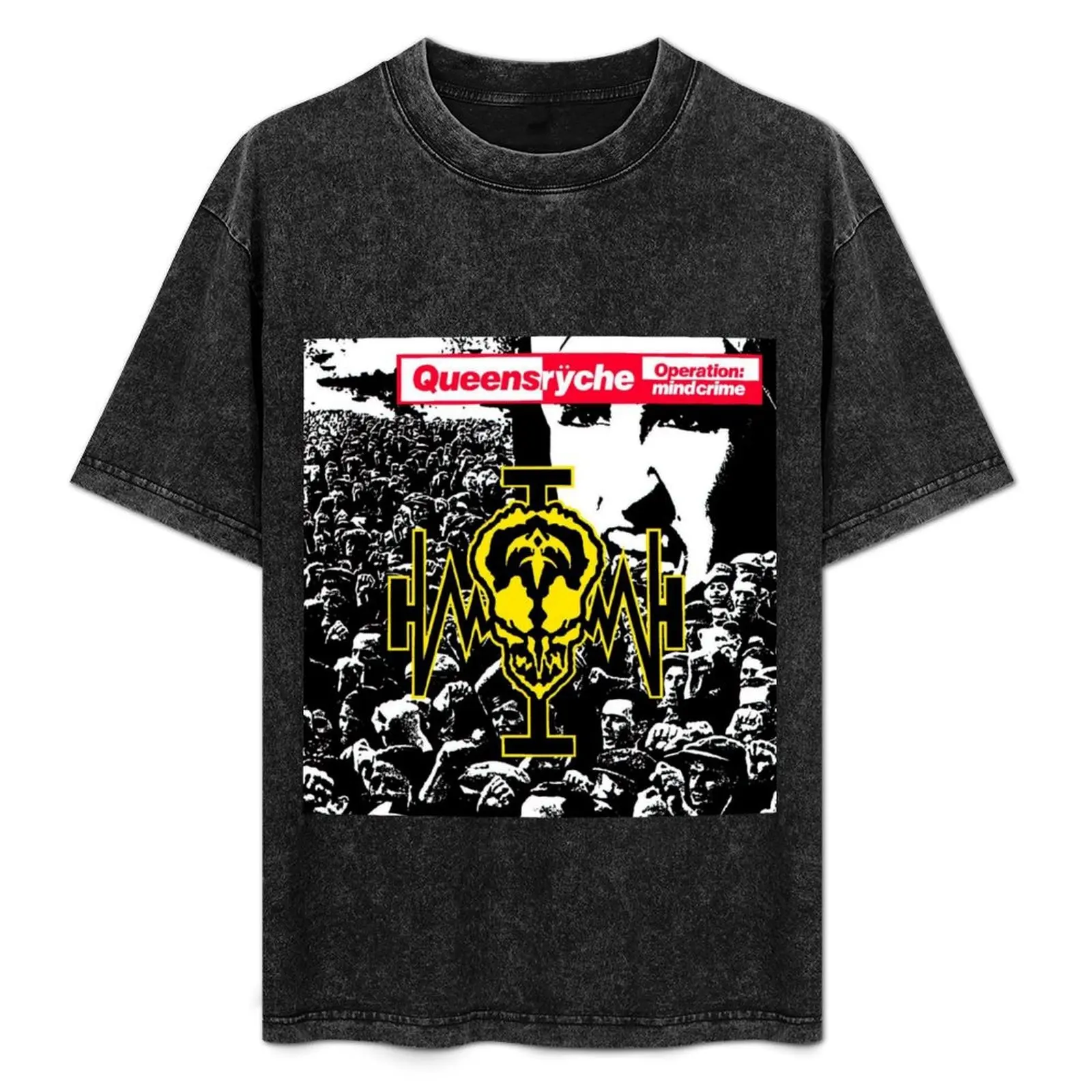 Лучшая футболка OPERATION MINDCRIME➈ Queensr?che большого размера с рисунком футболки