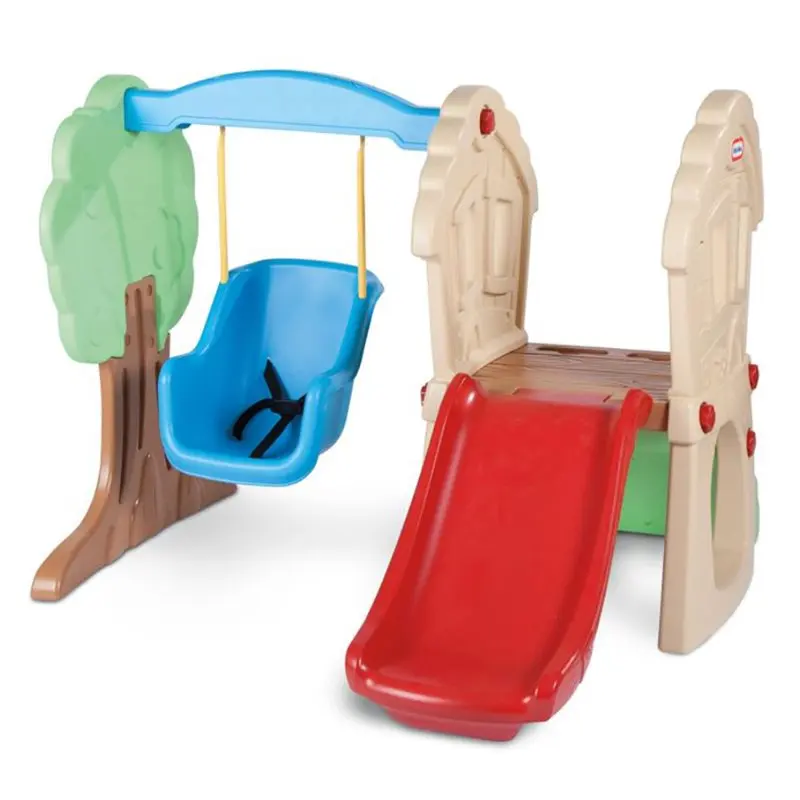 

Hide and Seek Climber and Swing - Kids Slide Backyard Play Set