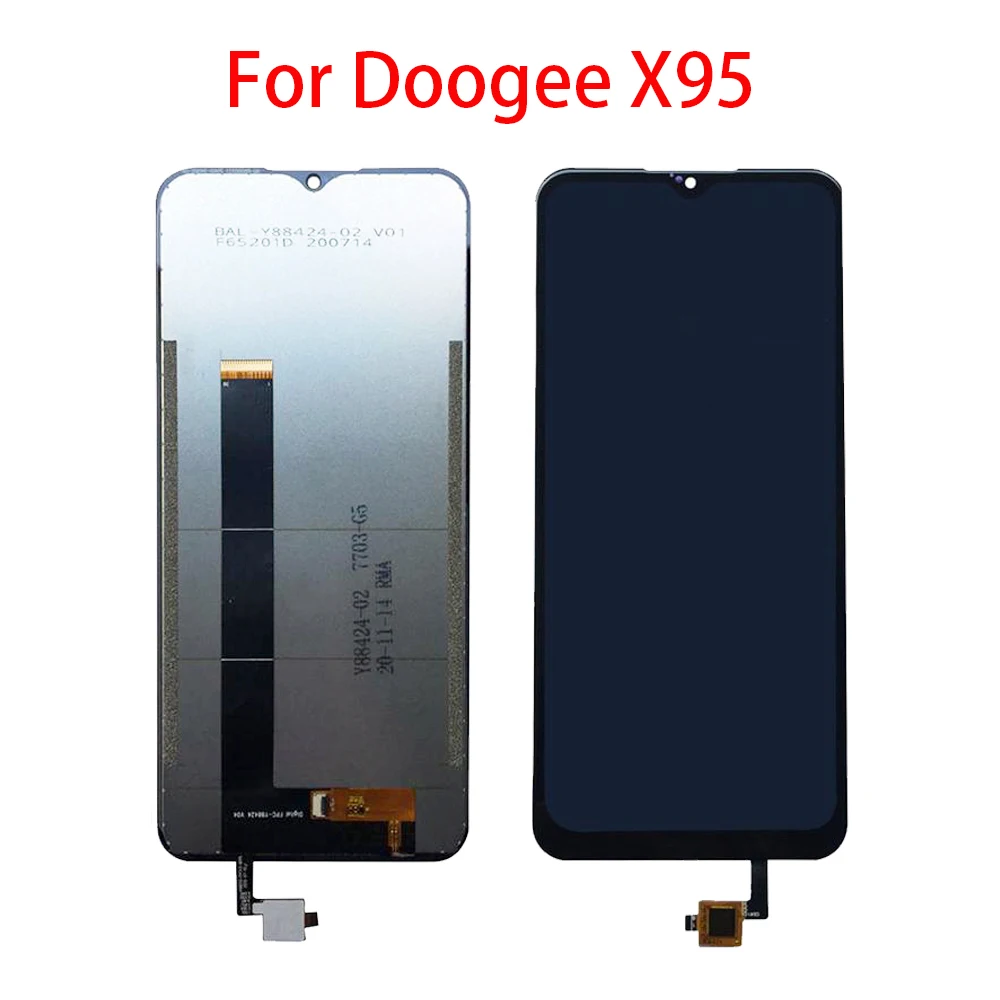 6,52 'Новый испытания ЖК-дисплей Дисплей Для Doogee X95 ЖК-дисплей Дисплей и кодирующий преобразователь сенсорного экрана в сборе Сенсор Запчасти для авто