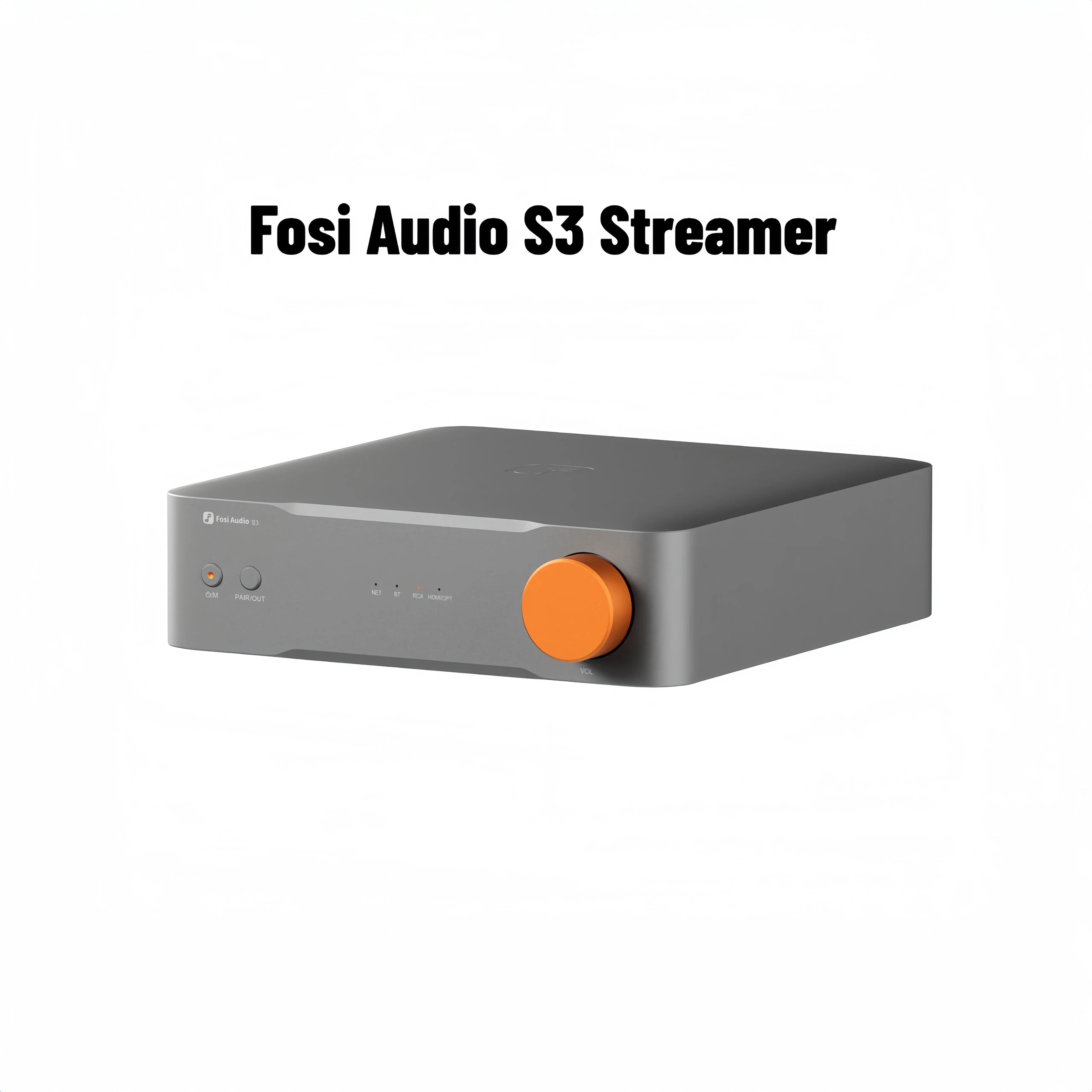 Фото Музыкальный стример Fosi Audio S3 HiFi с Bluetooth 5.3, ЦАП AKM4493SEQ, предусилителем и поддержкой сетевого воспроизведения музыки, совместимый с AirPlay2 и Google Cast. №1