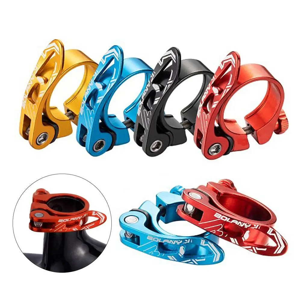 

4 Colors 31.8/34.9mm Mountain MTB BMX Alloy Bicycle Seatpost Clamps Aluminium Quick Release Bike Seat Clamp