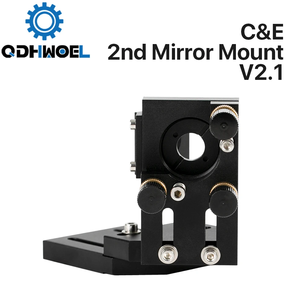 

CO2 Black Second Laser Mount Mirror 25mm Mirror Mount Integrative Mount For Lase Engraving Machine
