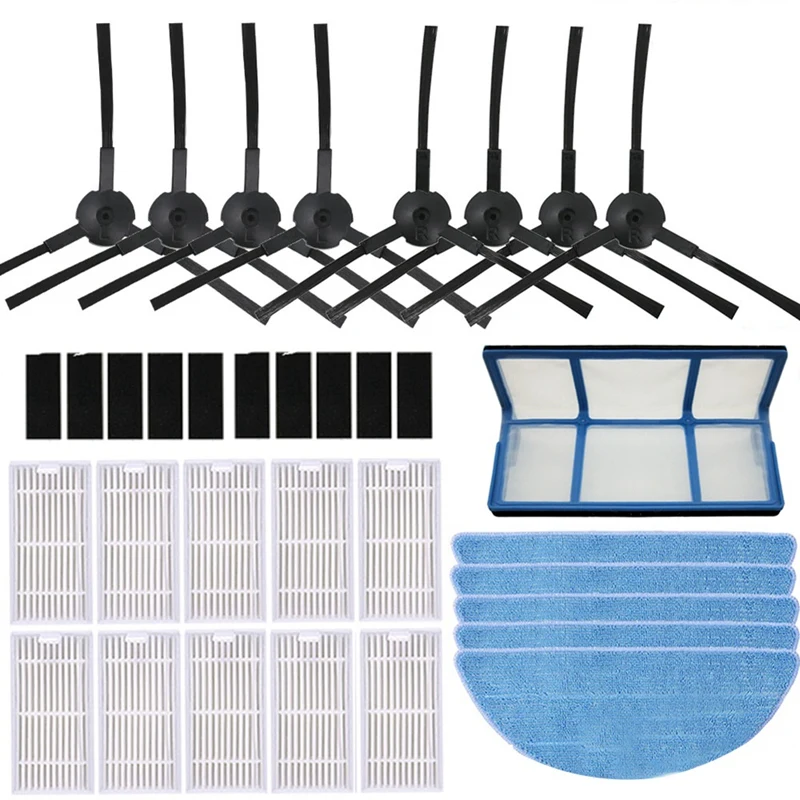 

36PCS Dust Filter Side Brush Efficient Hepa Filter For Ilife V3S/V5S/V5/V3L Robot Vacuum Cleaner Parts