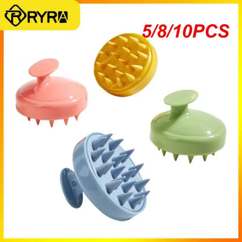 

5/8/10PCS Silicone Hair Washing Comb Hair Cleaning Head Scalp Massage Brush Bath Spa Shower Brush Massage Brush Hairbrush