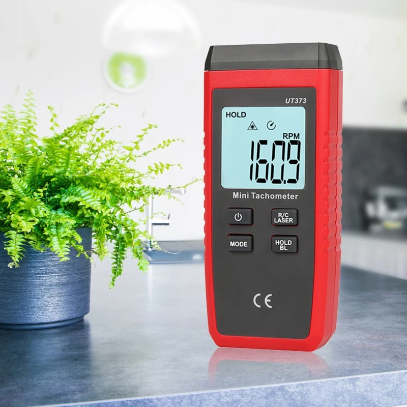 

Portable Tachometer Speed Tach Meter 10 to 99,999 Accuracy Photo Tachometer