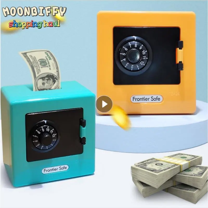 

Creative Cartoon Money Boxes ATM Rotating Password Piggy Bank Mini Kids Coin Saving Piggy Deposit Safe Box With Combination Lock