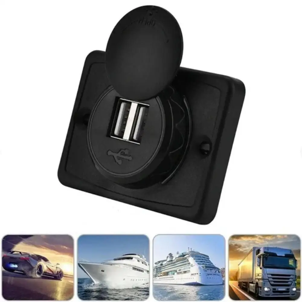 

Автомобильное зарядное устройство с двумя USB-портами, 12-24 В, 3,1 А