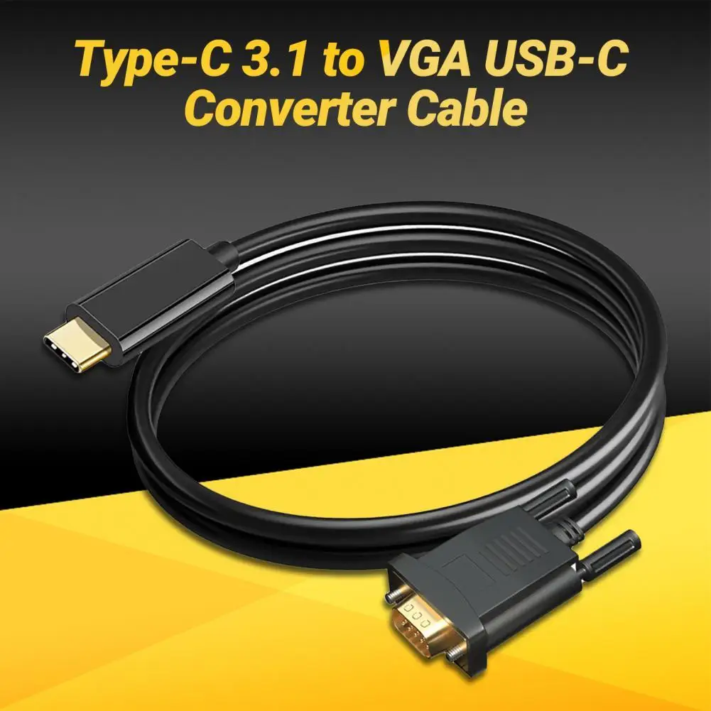 

Кабель-переходник с USB C на VGA, 1080P, Type C на VGA, 1,8 м