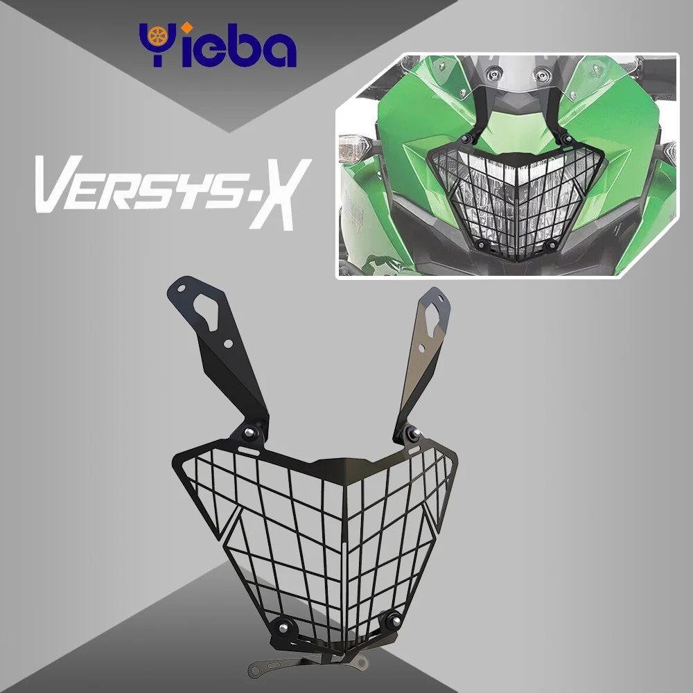 

Для мотоцикла KAWASAKI VERSYS-X 250/ABS VERSYS-X 300/ABS 2023 2022 2021 2020-2017 защитная решетка для передней фары, налобный гриль