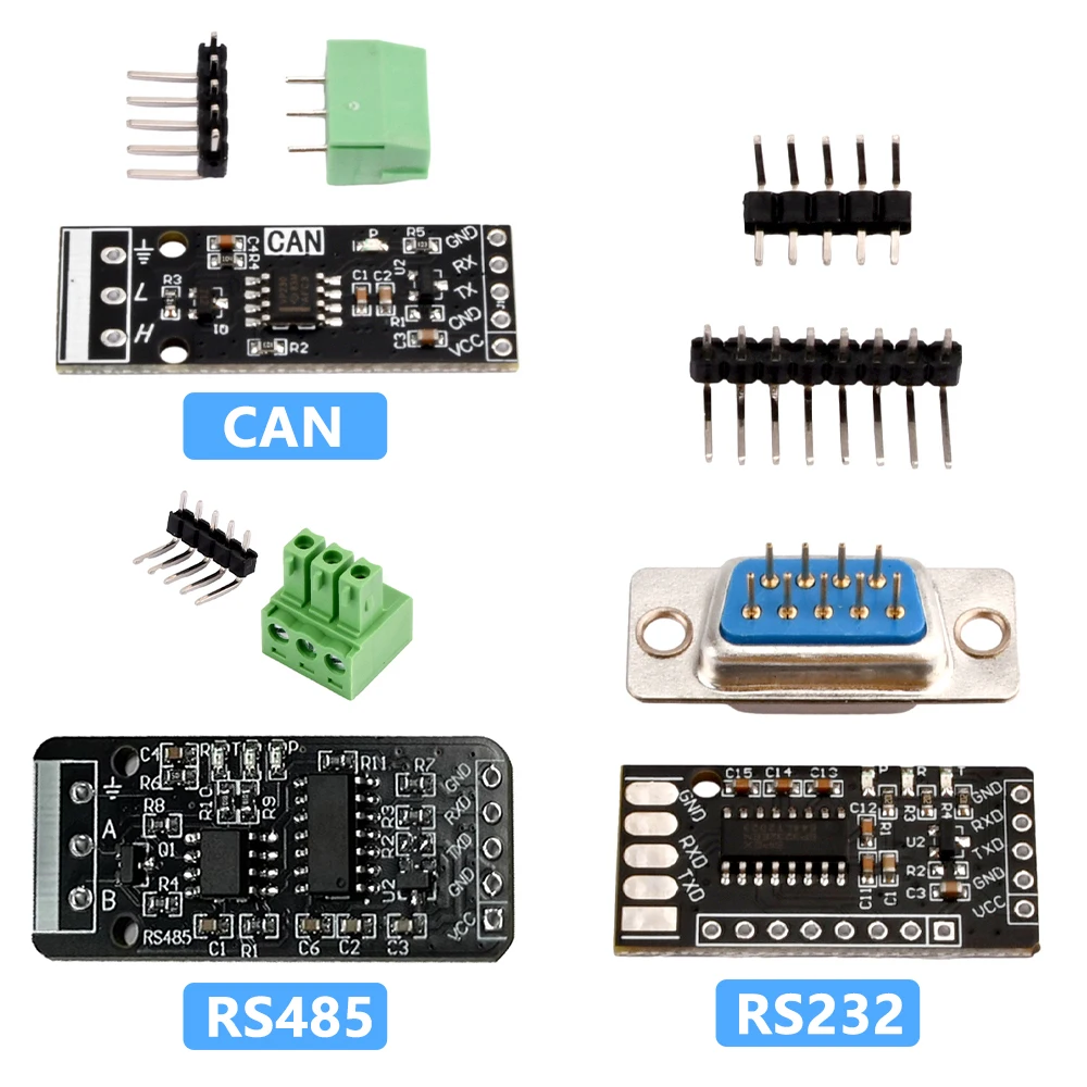 

RS232 RS485 CAN to TTL Level Converter Board Serial Converter Board Communication Module 3.3V~5V