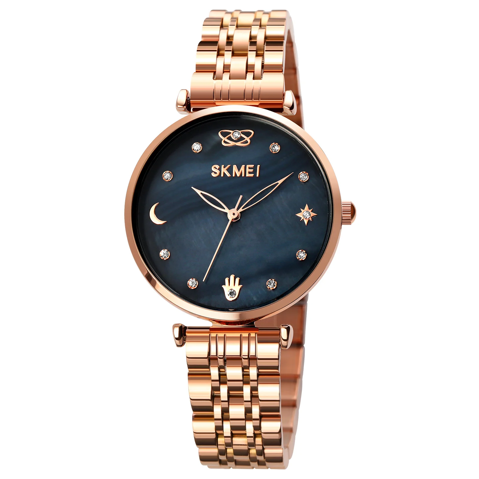 

Women's Watch Luxury Quartz Watches Stainless Steel Simple Design Dress Bracelet Ladies Fashion Wristwatch Top Brand SKMEI Clock
