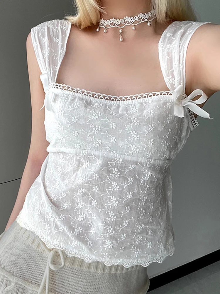 

Женский кружевной топ на бретельках, с квадратным вырезом