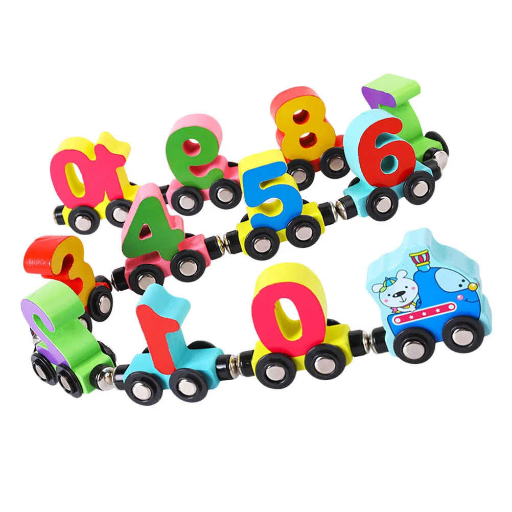 

1 Set Colorful Magnetic Number Train Toy Wooden Magnetic Kids Toy Number Train Plaything