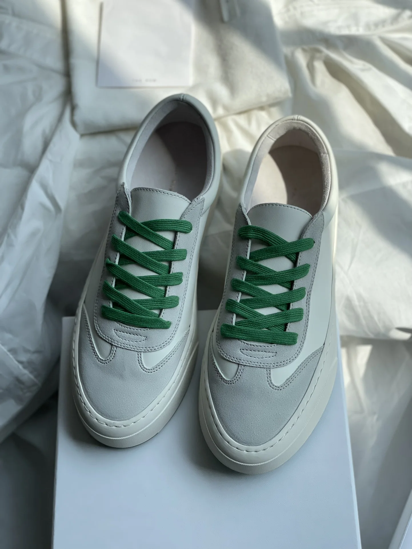 Women Shoes The Marley Leather Suede Sneakers Real Photos