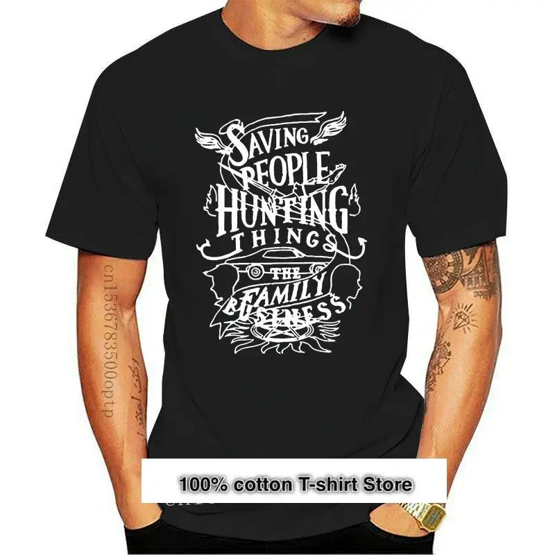 

Camiseta con citas de Impala Supernatural para hombre, nueva