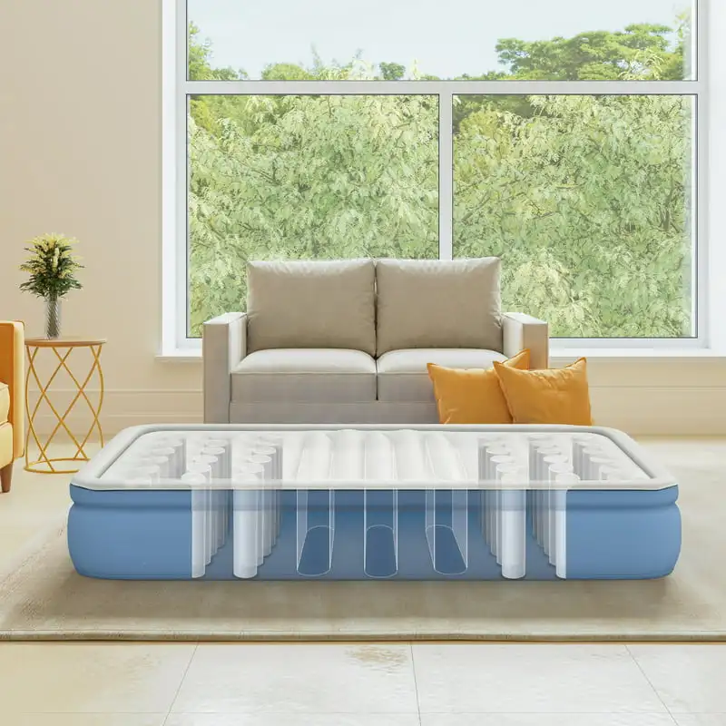 

Firm, 12 Inch Tri-Zone Air Mattress with -in and Extra Lumbar Support, Full