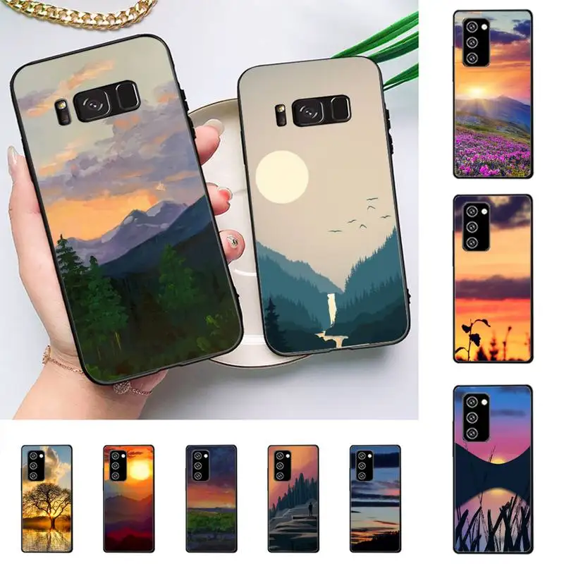 

Sunset Scenery Phone Case For Samsung Galaxy Note 10Pro 20ultra cover for note 20 note10lite M30S