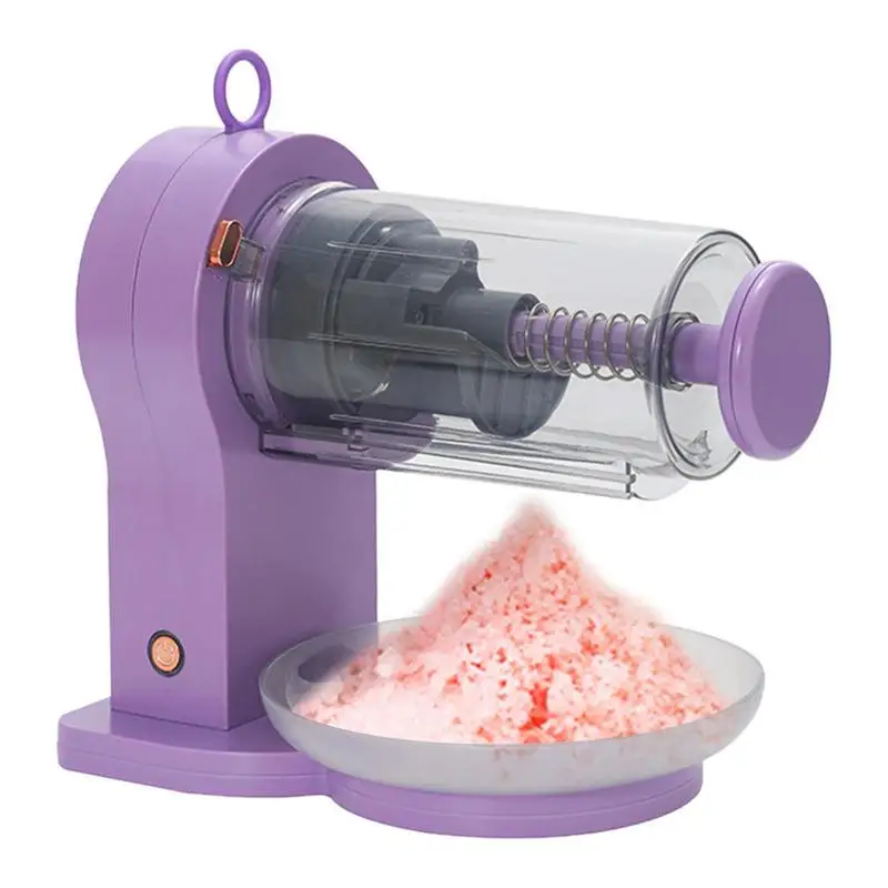 

Commercial Ice Shaver Crusher Electric Snow Cone Machine With 2 Ice Cube Molds Ice Shaving Smoothie Machine For Home