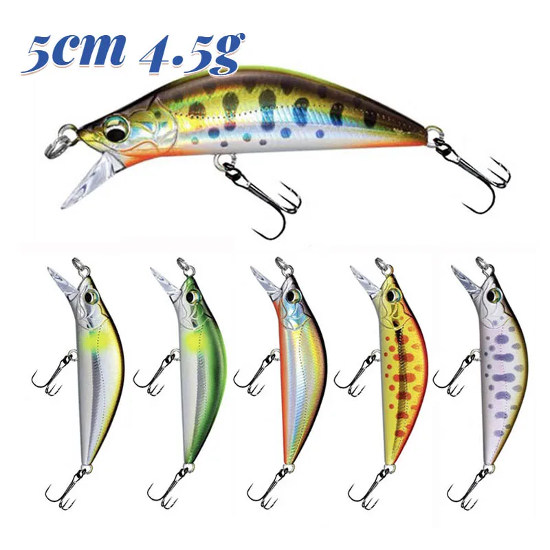 

Sinking Minnow Saltwater Fishing Lure 5cm 4.5g Large Trout Pike Artificial Jerbait River Lake Hard Baits Crankbait
