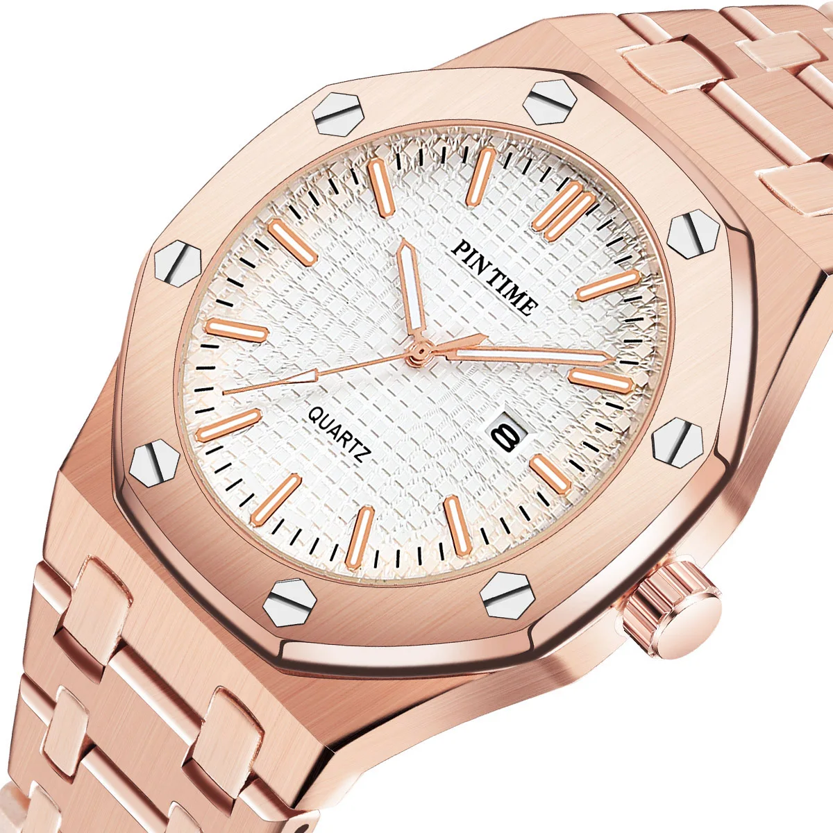 2022 Men's Watches Date Luxury Brand High Quality Stainless Steel Strap Clock For Male Fashion Waterproof Designer Watch Men