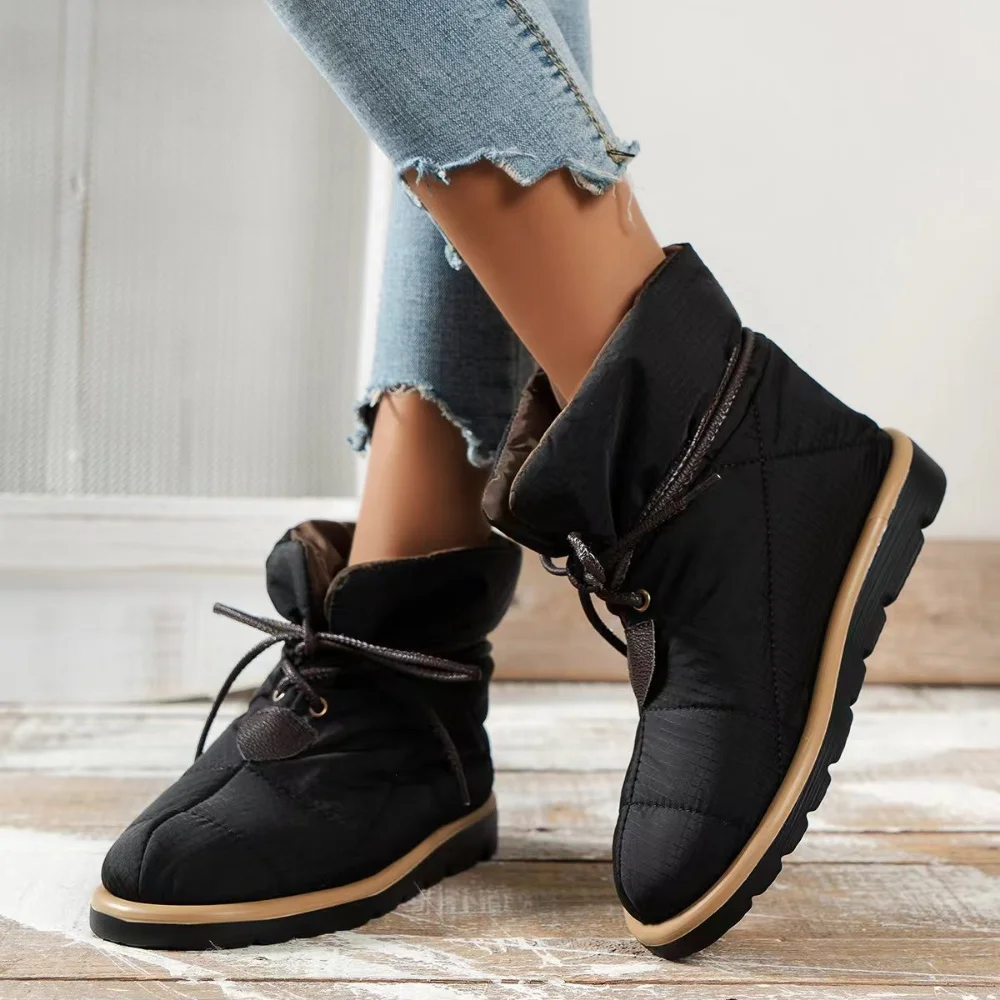 Brand New 2022 Ins Fashion Women Ankle Boots Winter Warm Female Snow Boots Platforms Casual Short Shoes Woman Boots