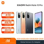 Смартфон Xiaomi Redmi Note 10 Pro глобальная версия 6 + 64128 8 + 128, камера 732 МП, Snapdragon 120G, Гц, AMOLED дисплей, NFC