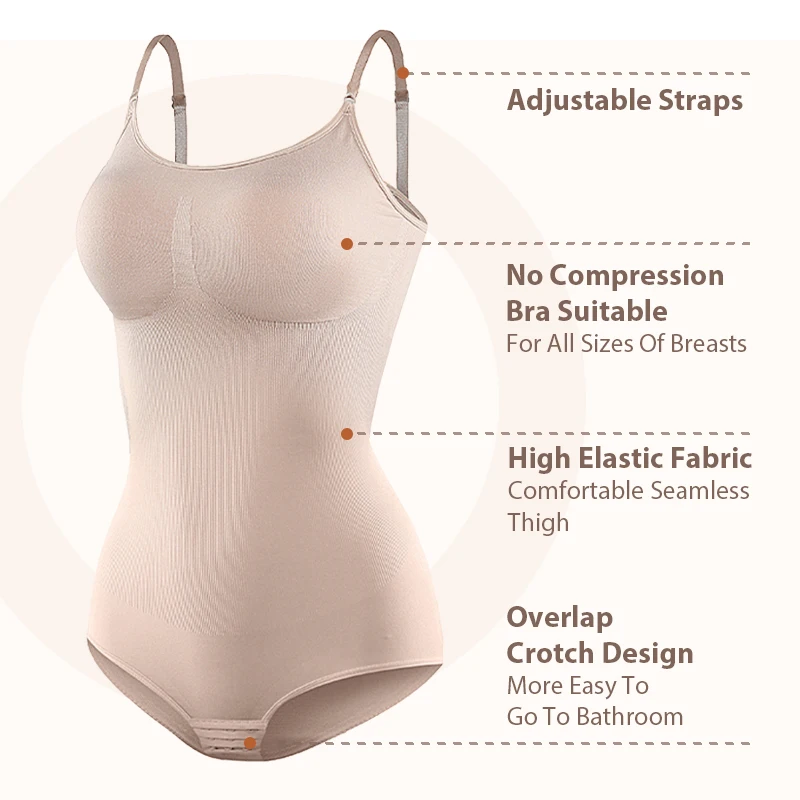 Seamless Bodysuit Shapewear Women Tummy Slimming Shapewear Waist Trainer Shapers Crotch Opening Sexy Lingerie Body Shaper