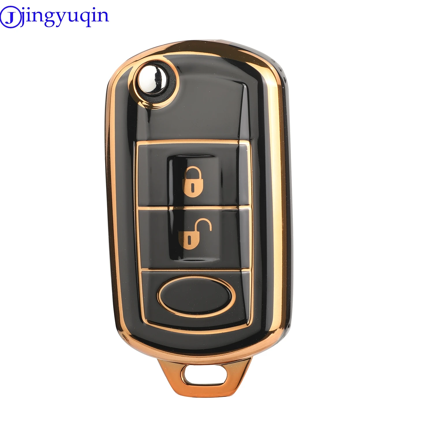

Jingyuqin Arrival ТПУ автомобильный ключ чехол-брелок для Land Rover Range Rover Sport LR3 Discovery 3 кнопки складной ключ Flid