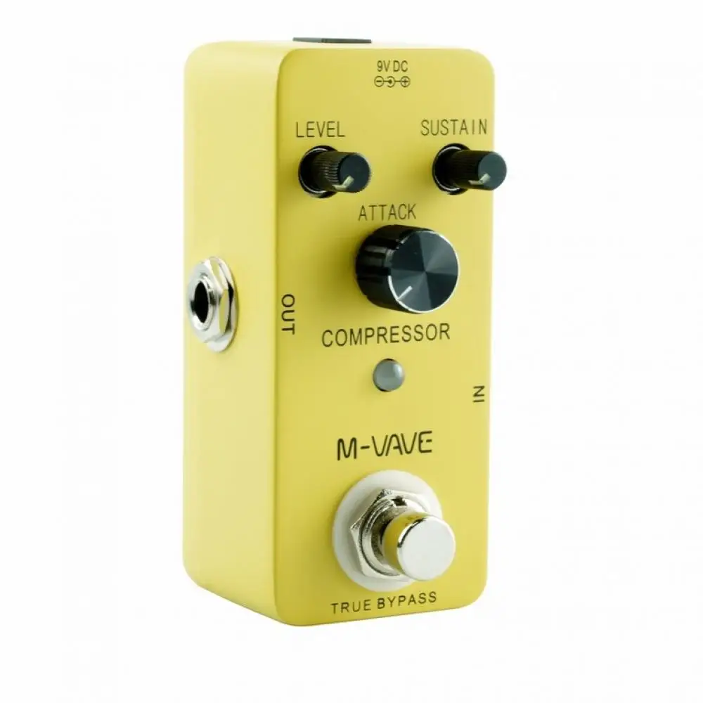 

M-VAVE COMPRESSOR Effect Guitar Pedal Classic Compress Zinc Alloy Shell True Bypass Compressor Guitar Pedal Sandwich Comp