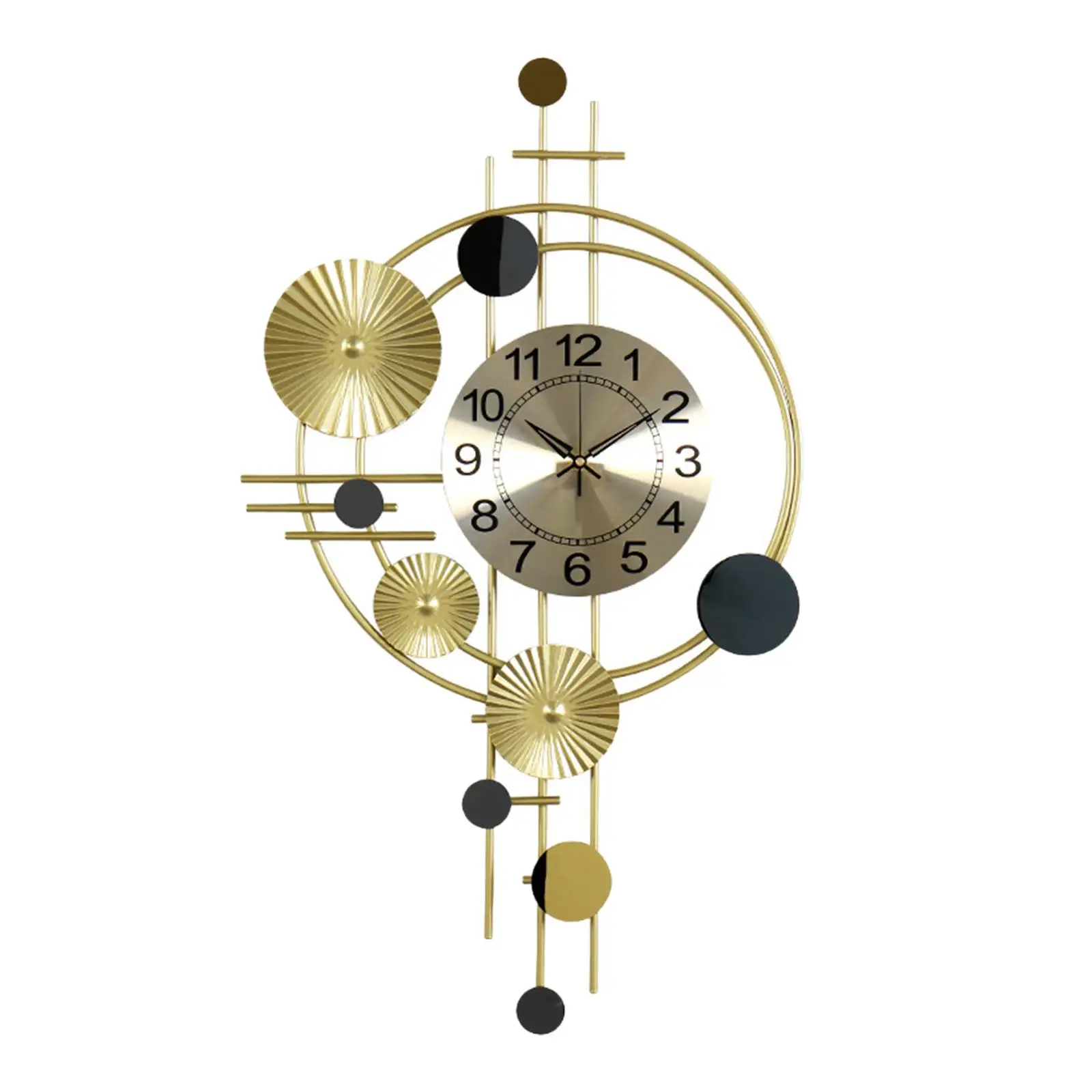 

Nordic Wall Clock Non Ticking Decorative Ornament for Dining Room Apartment