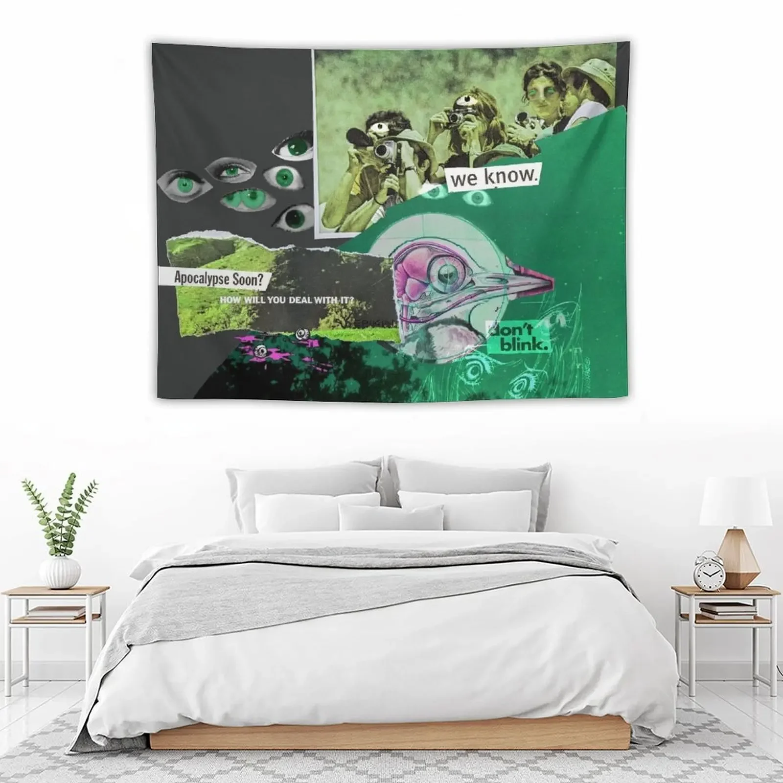 Безсегментный ватчер гобелен кавайное украшение для комнаты эстетический