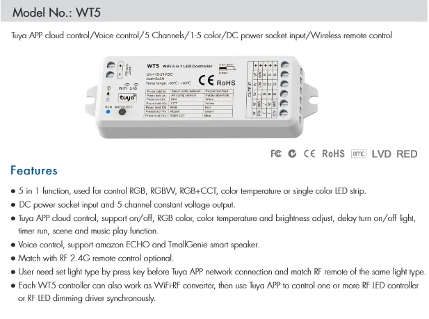 

Регулятор света YSRSAI WT5