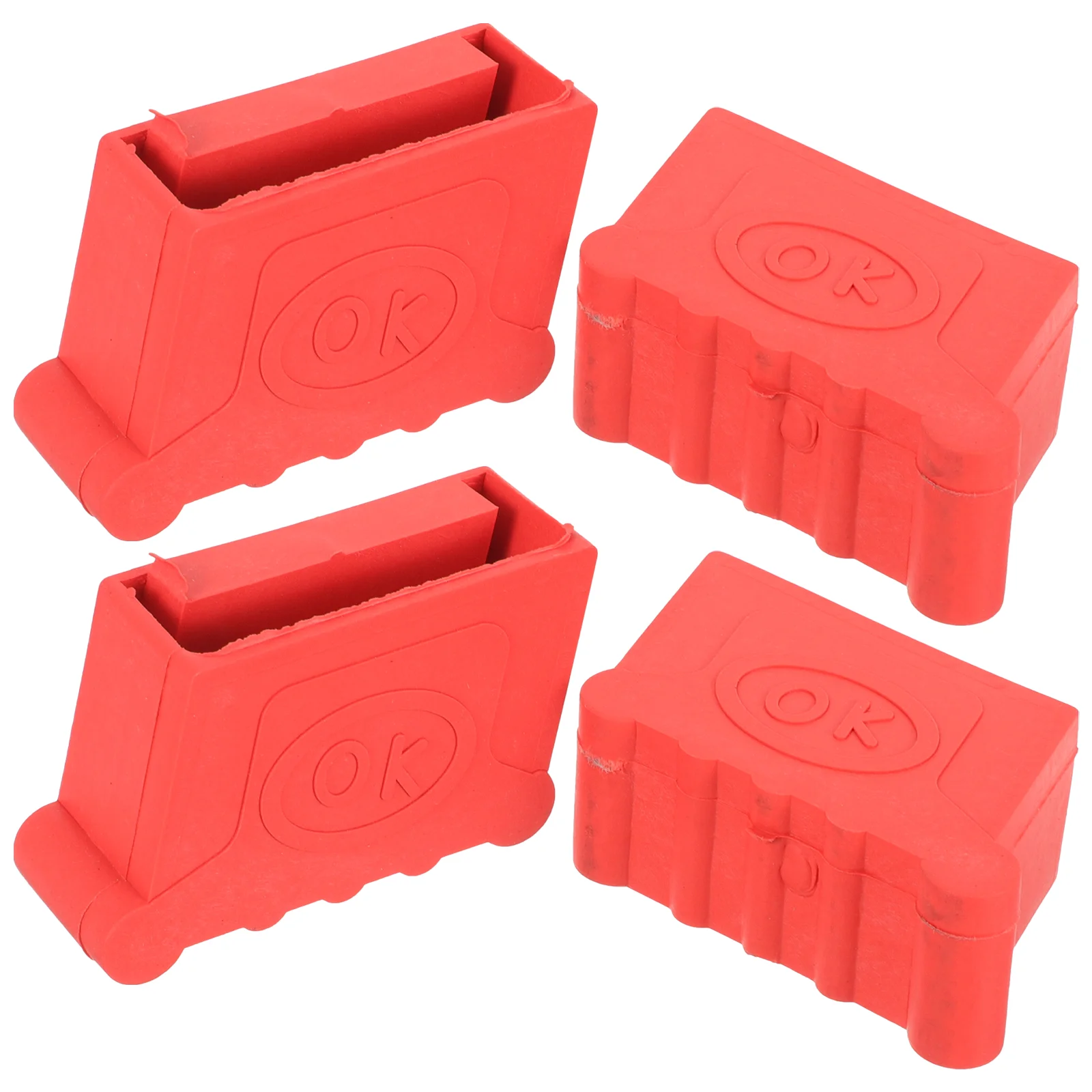 

4 Pcs Furniture Glides Ladder Feet Rubber Cover Slider Chair Foot Pads Extension Covers