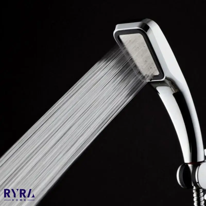 

300 Holes Bathroom Rainfall Shower Head Water Saving Filter Spray Nozzle With Abs Chrome High Pressure Hose Bracket Shower Head