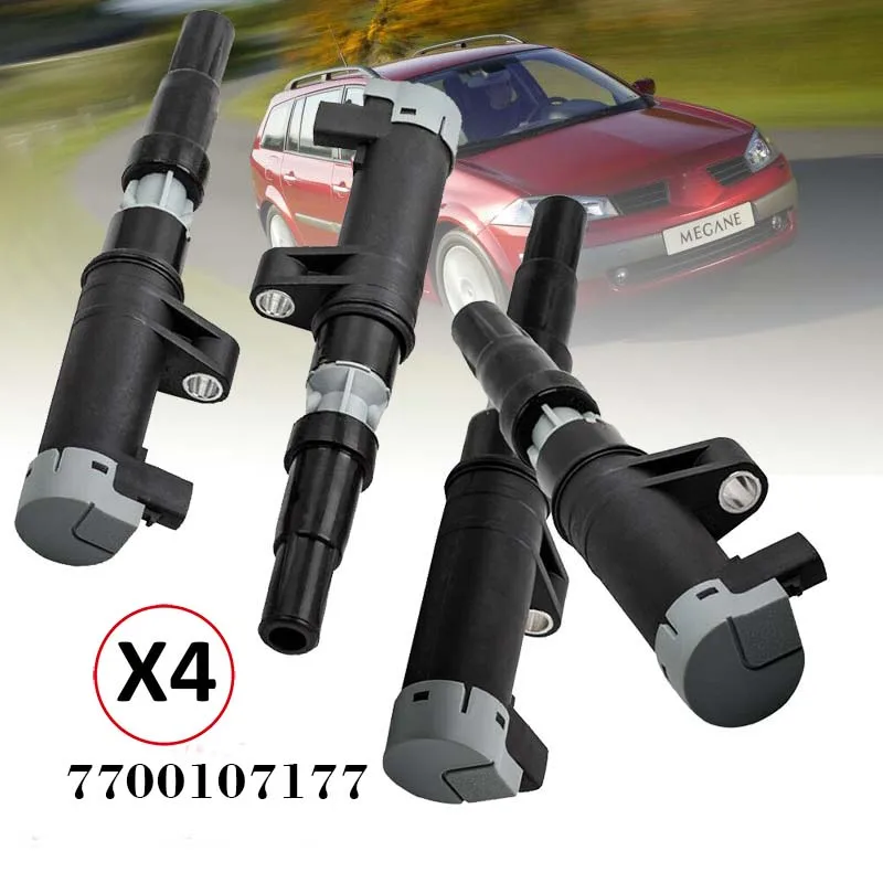 

Катушка для Renault CLIO Espace Grand Scenic Modus Kangoo Laguna Logan Megane DACIA NISSAN OPEL 7700107177 22448-00QAA, 4 шт.