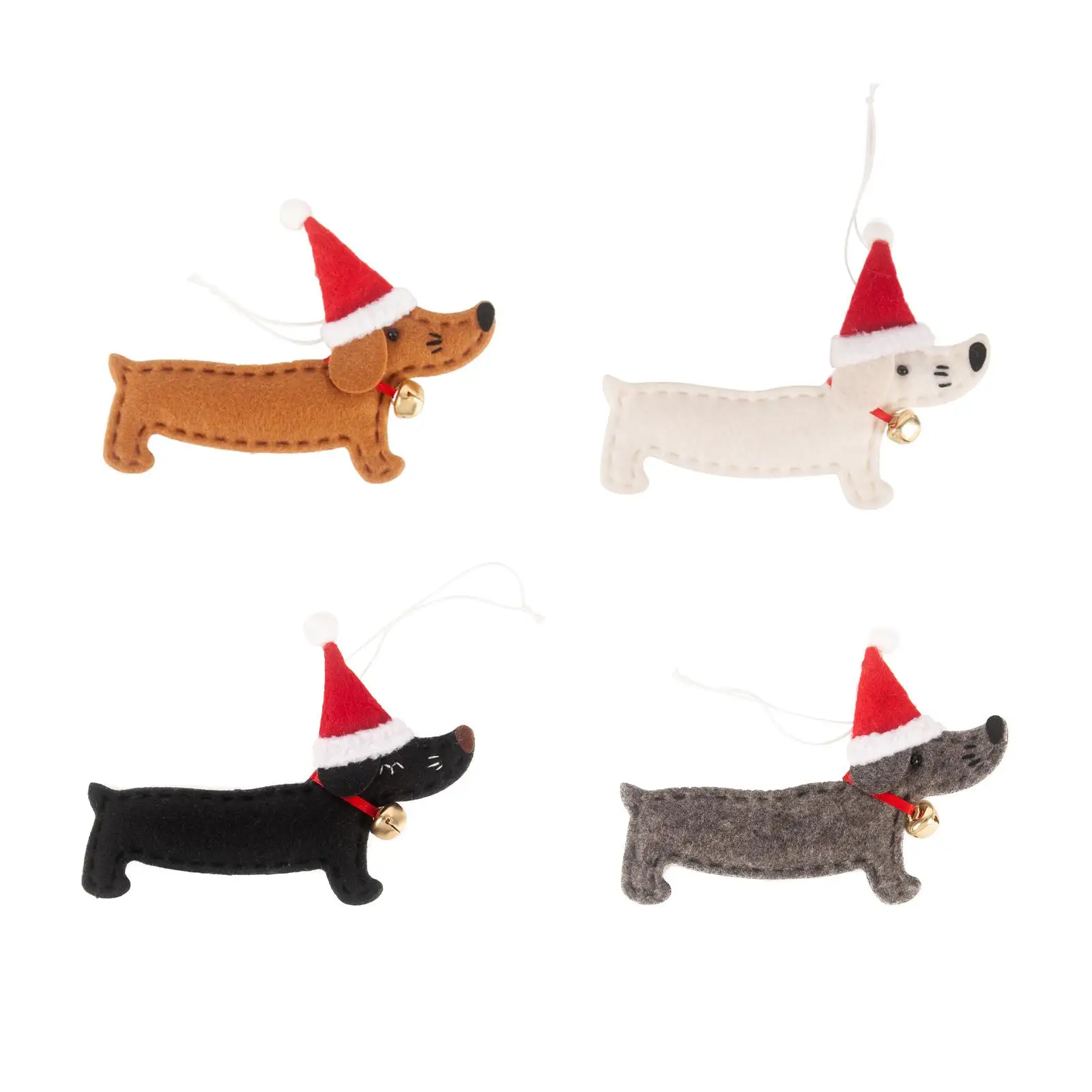 Christmas Hanging Pendants Decors Ornaments Dachshund Sausage Dog Xmas