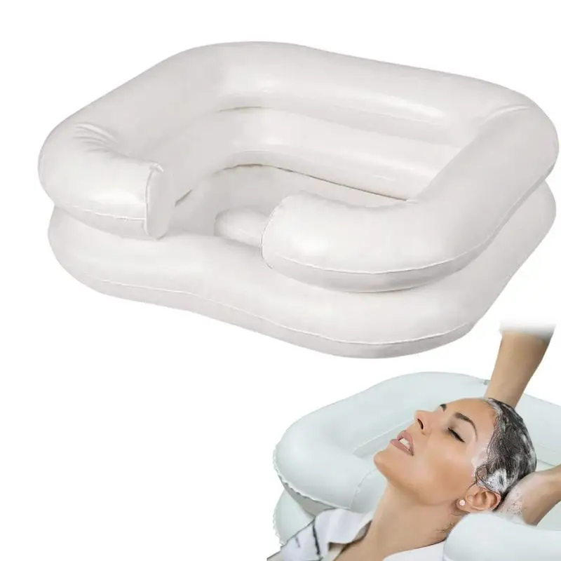 

Надувная раковина для мытья волос в кроватке с подносом для шампуня для пожилых людей для беременных