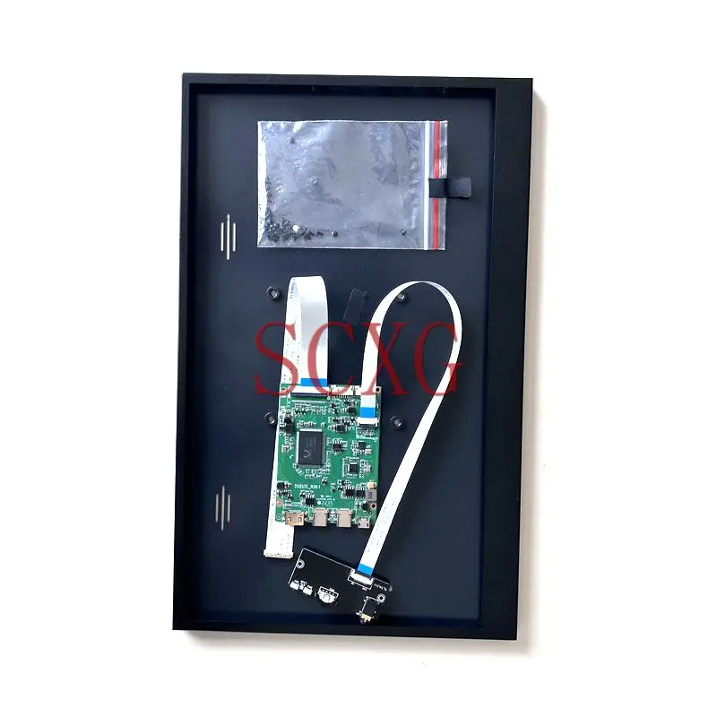 

For LM156LFCL LM156LF1L 1920*1080 2 TYPE-C 30 Pin EDP HDMI-Mini Metal Case+Driver Controller Board Modified Kit 15.6" USB Micro