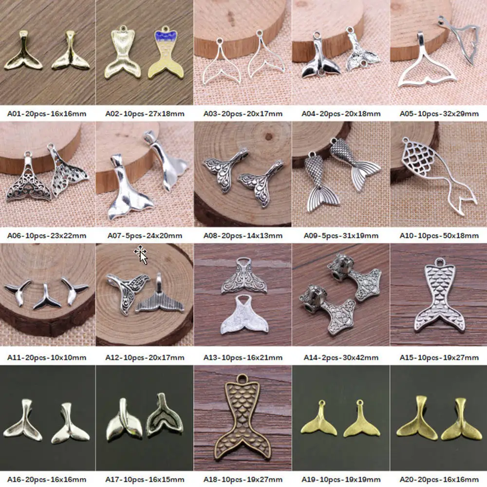 

New Arrival Fish Tail Charms For Jewelry Making Gifts For Women