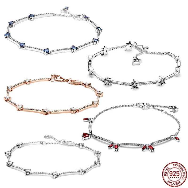 

Женский браслет из серебра 2023 пробы, с оригинальным шармом и бусинами