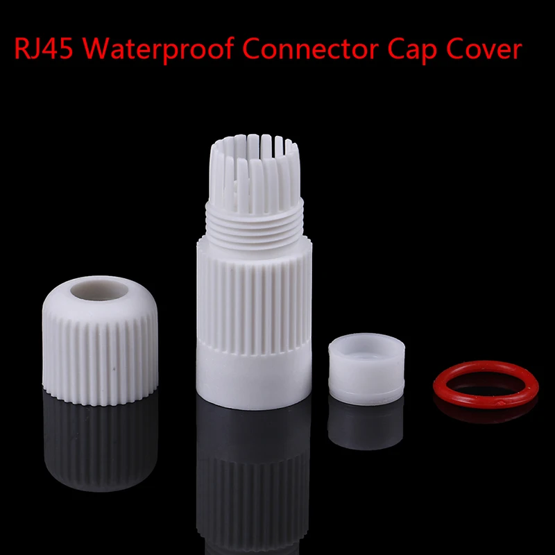 Купи RJ45 Waterproof Connector Cap Cover For Outdoor Network IP Camera Pigtail Cable за 95 рублей в магазине AliExpress