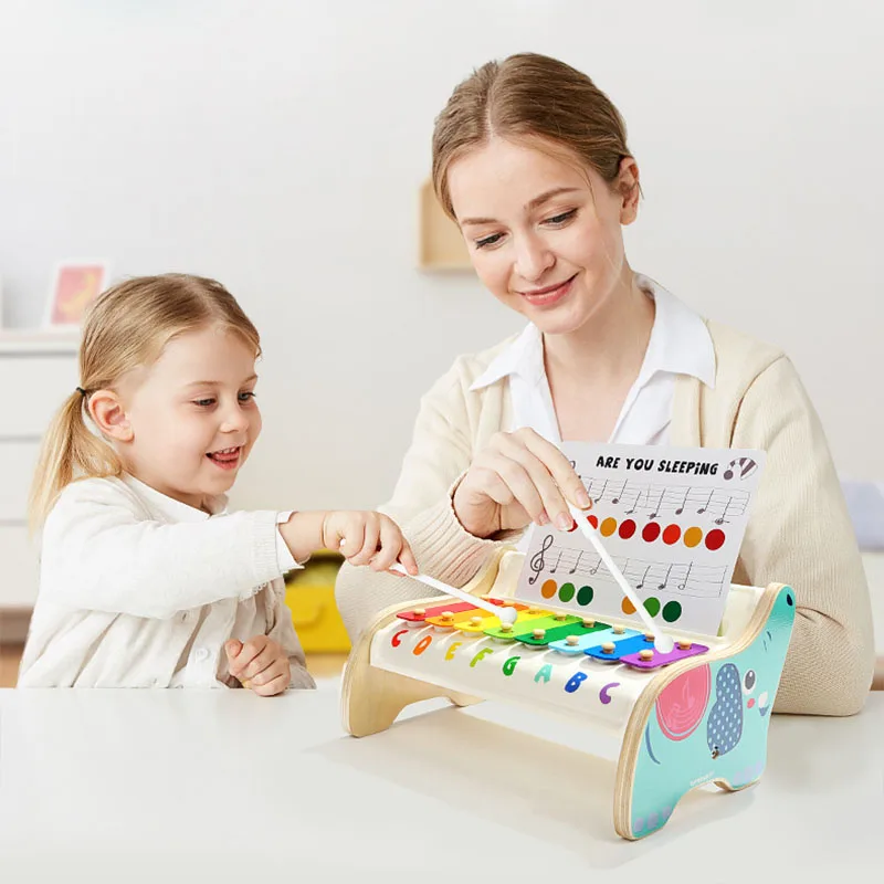 

Montessori Early Learning Baby Music Instrument Toy Wooden Xylophone Children Kid Musical Funny Toys Baby Educational Toys Gifts