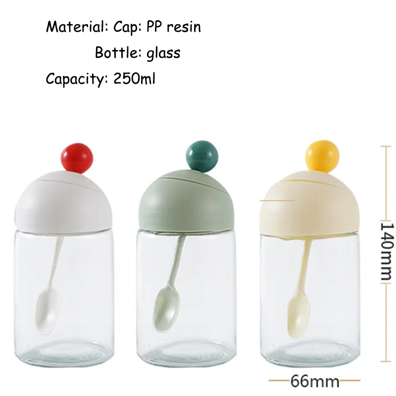 Стеклянная банка для соли и перца 250 мл с крышкой |