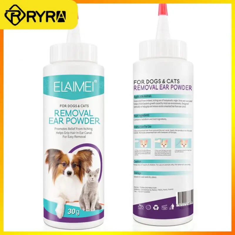 Pet Ear Powder Painless Hair Removal Powder Pet Health Care For Dogs Cats Pet Ear Health Care Cleaning Supplies 30g