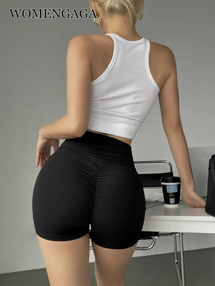 

Шорты женские Короткие повседневные для бега и фитнеса, с высокой талией