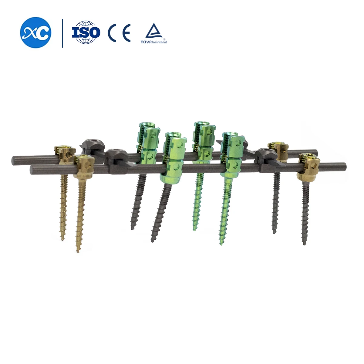 

CE & ISO Marked 5.5mm Spine Fixation System Medical Polyaxial Pedicle Screw Orthopedic Surgical Spinal Implants//